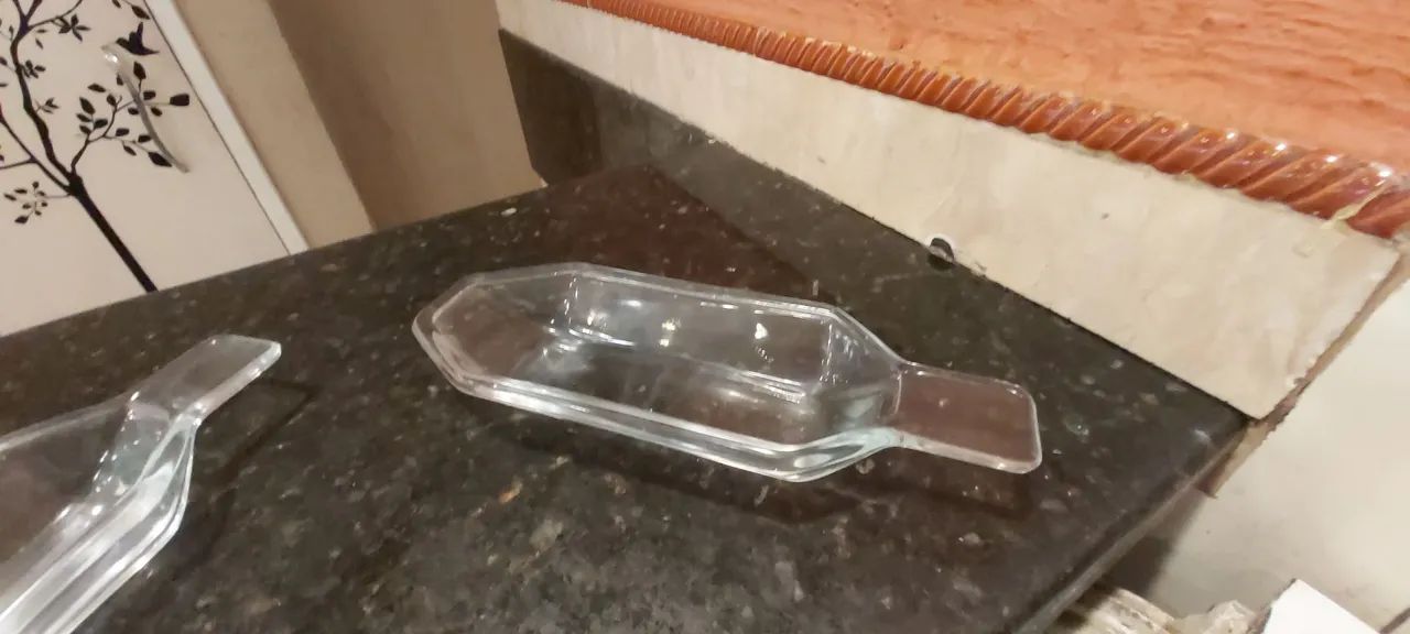 Jogo de 5 Peças para Servir - Vidro Transparente - Foto 3