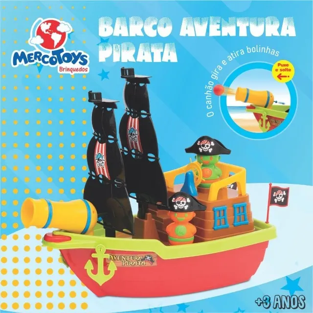 Barco Aventura Pirata Lanca Bolha