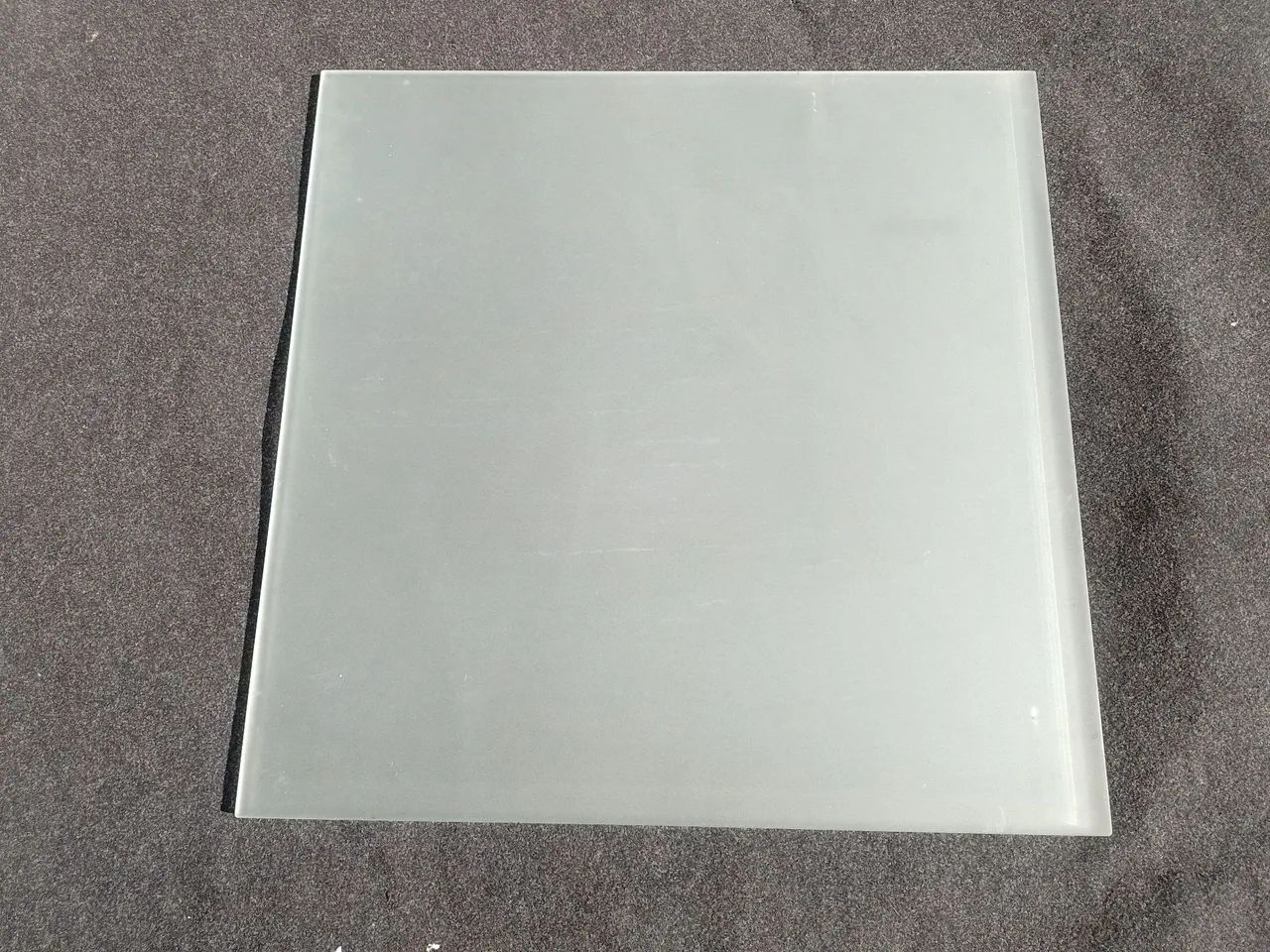 Vidro jateado placa