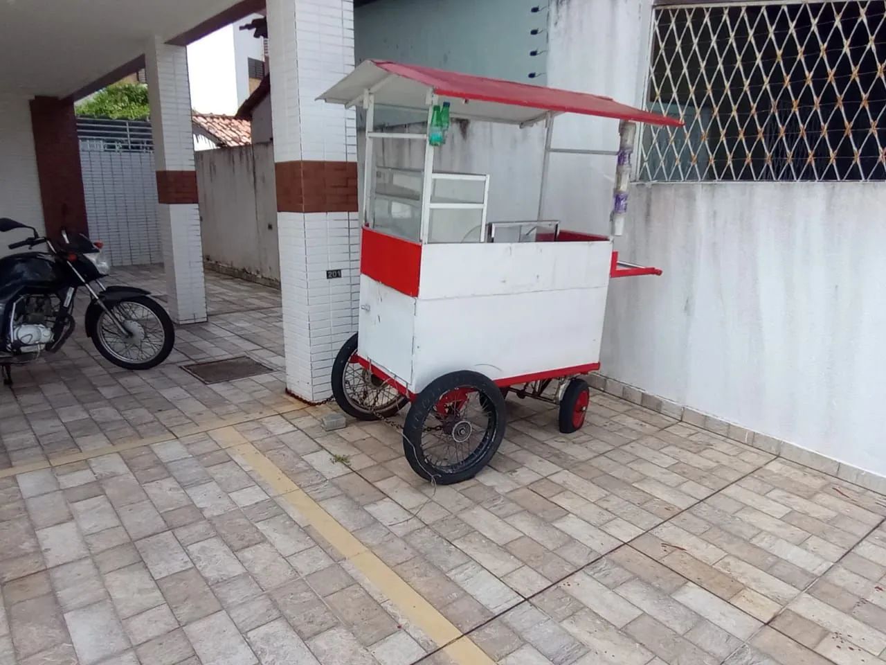 Carrinho de lanche de alumínio 