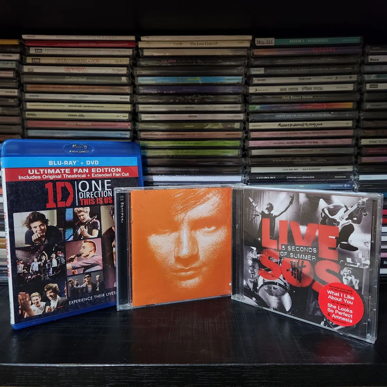 Blu-ray + dvd One direction cds ed sheeran e 5sos