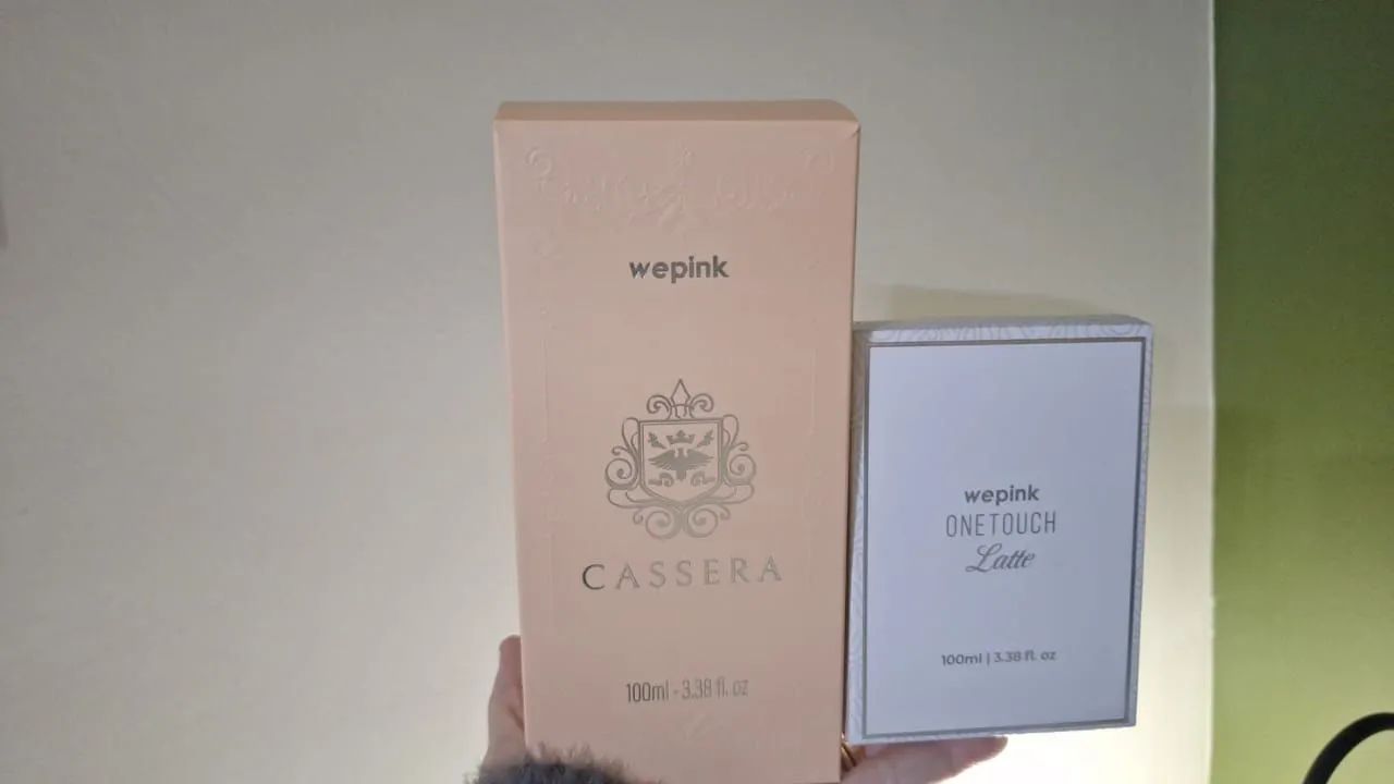 Kit de Perfume (Cassera e One touch latte) da Wepink 
