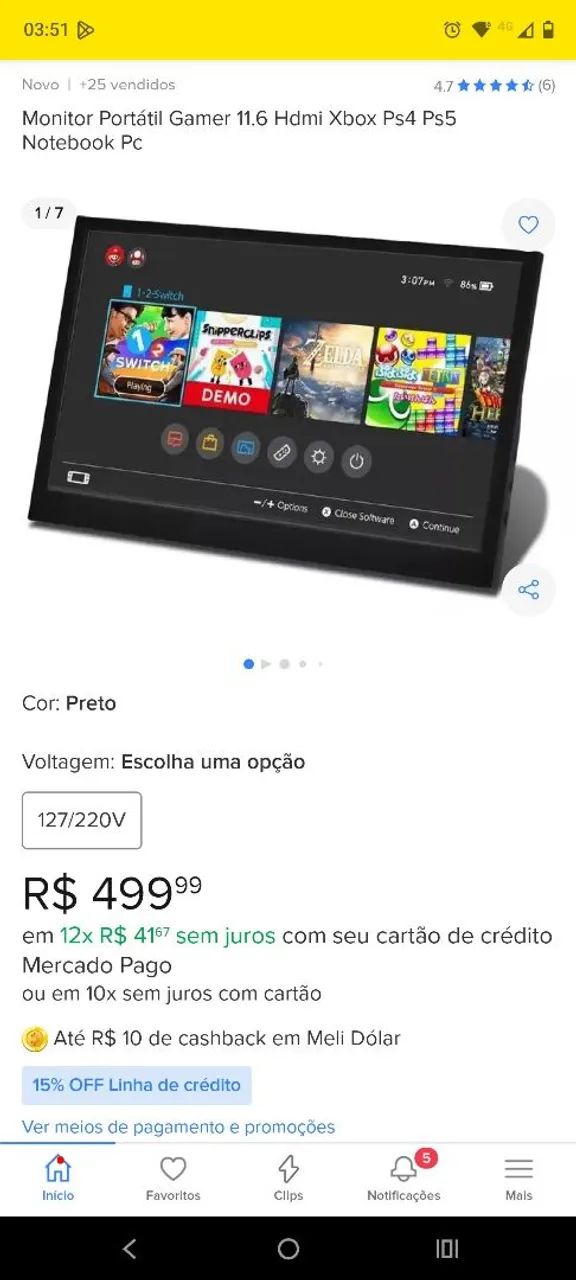 Monitor portátil 12pol HDMI  - Foto 3