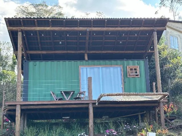 Casa container estilo chalé, loft, kitnet, mobiliado e pronta para morar ou alugar - Foto 5