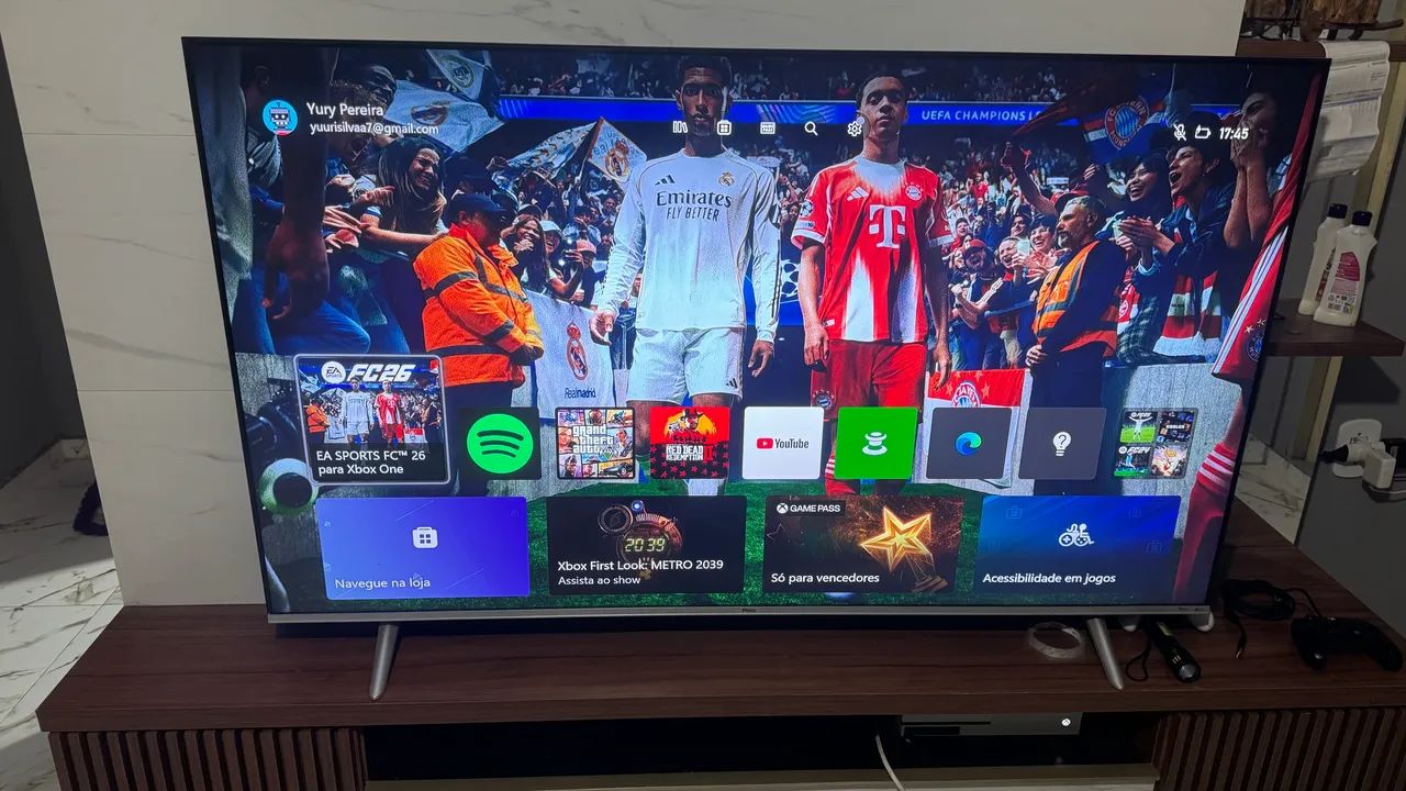 Xbox one s + 6 jogos de disco + Conta da Microsoft com mais 3 jogos  - Foto 3