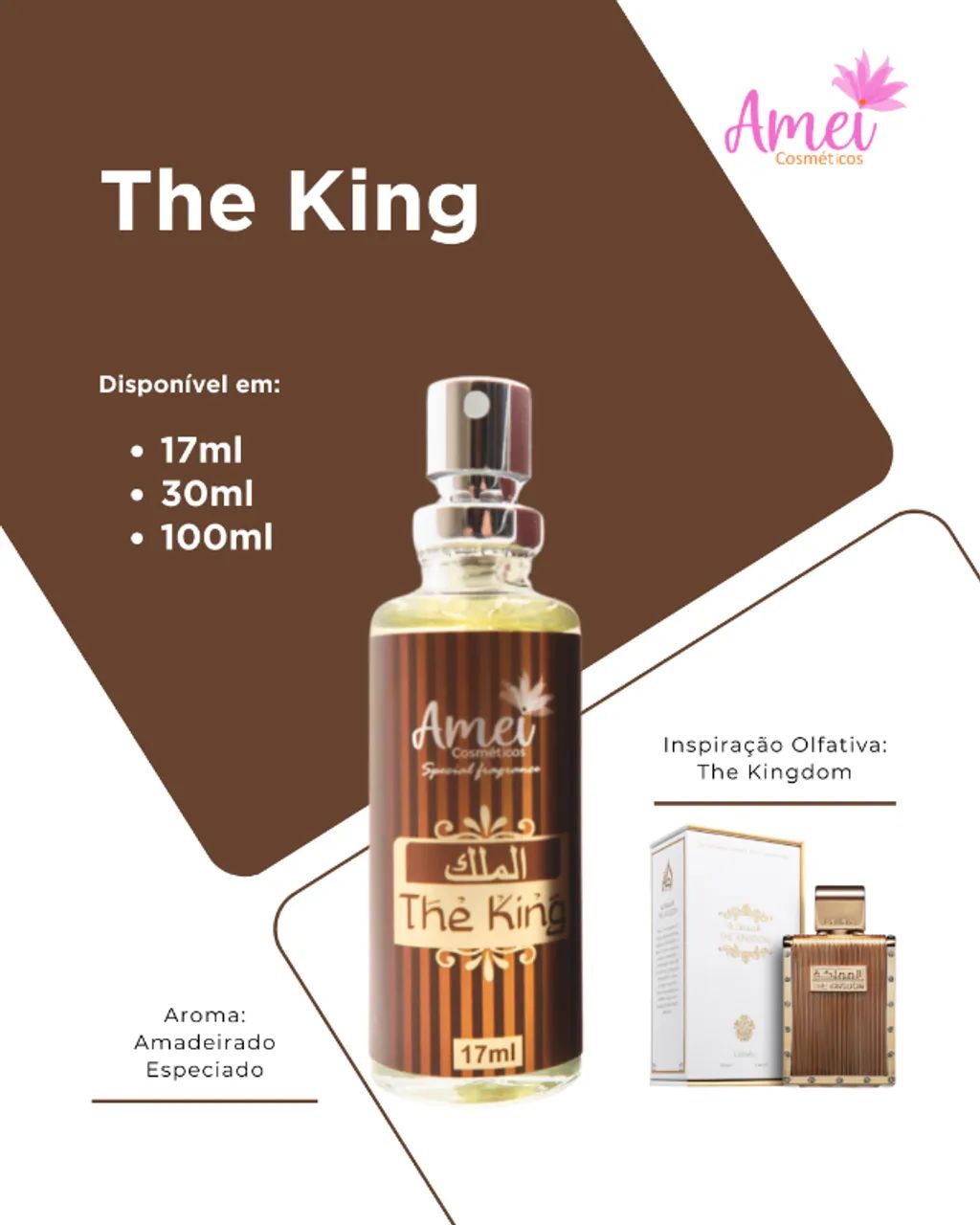 Perfume Amei Cosméticos The King 17ml
