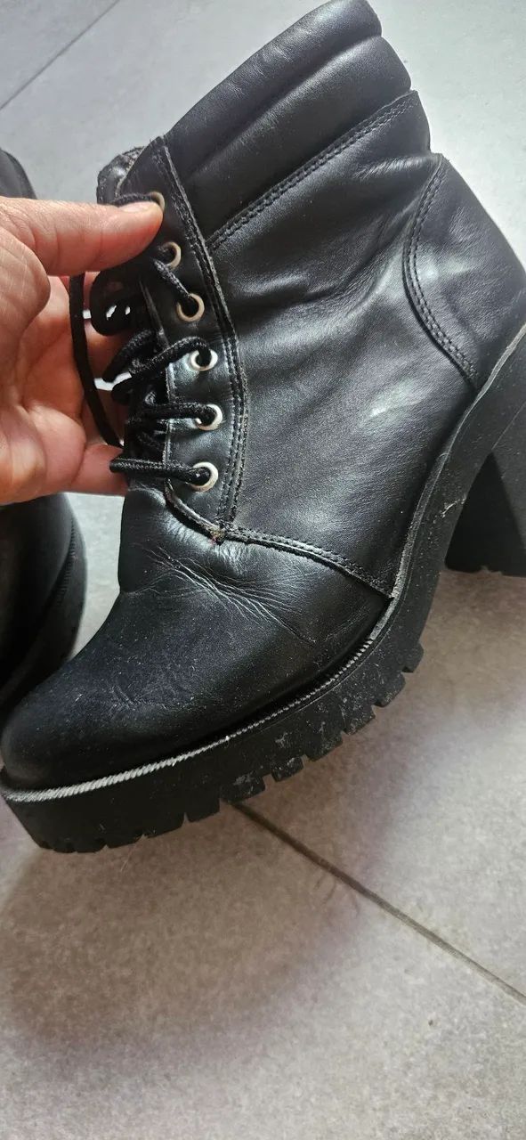 Bota couro tratorada - Foto 3