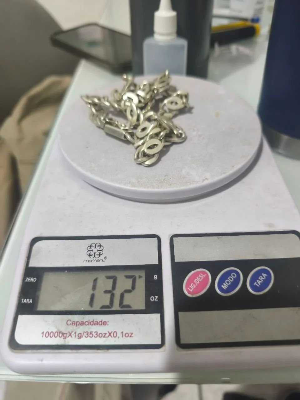Cordão de prata pura