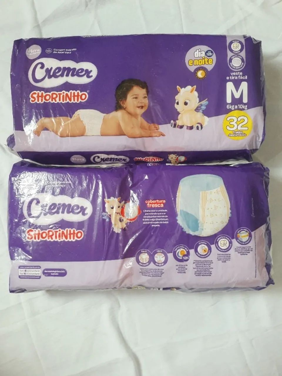 Fraldas Cremer Shortinho - M - 32 Unidades - Foto 2
