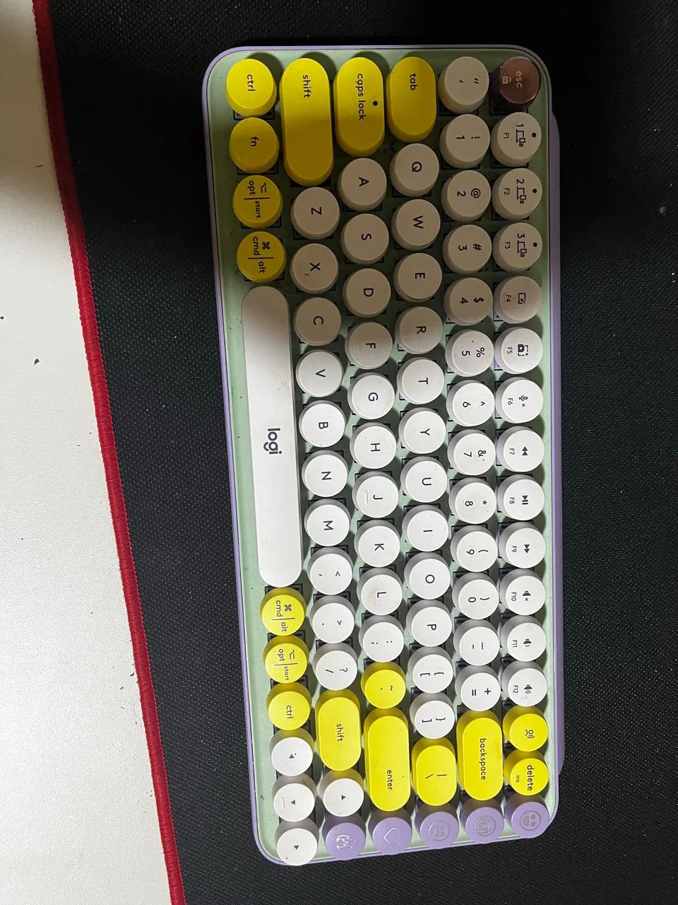 Logitech PopKeys Roxo-Amarelo-Branco - Foto 3