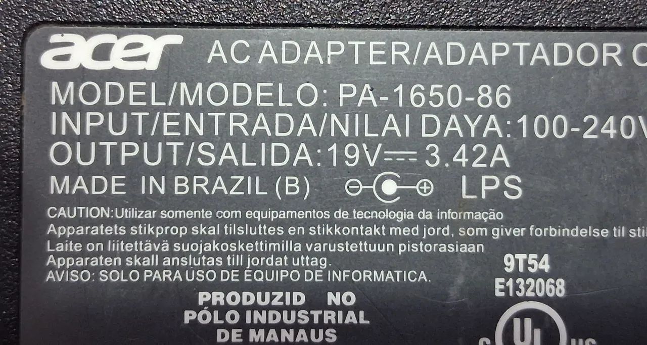 Fonte Notebook PA-1650-86 19V 3,42A - ORIGINAL  - Foto 2