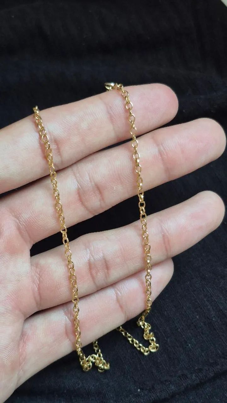 Corrente folheada a ouro 18k nova! - Foto 2