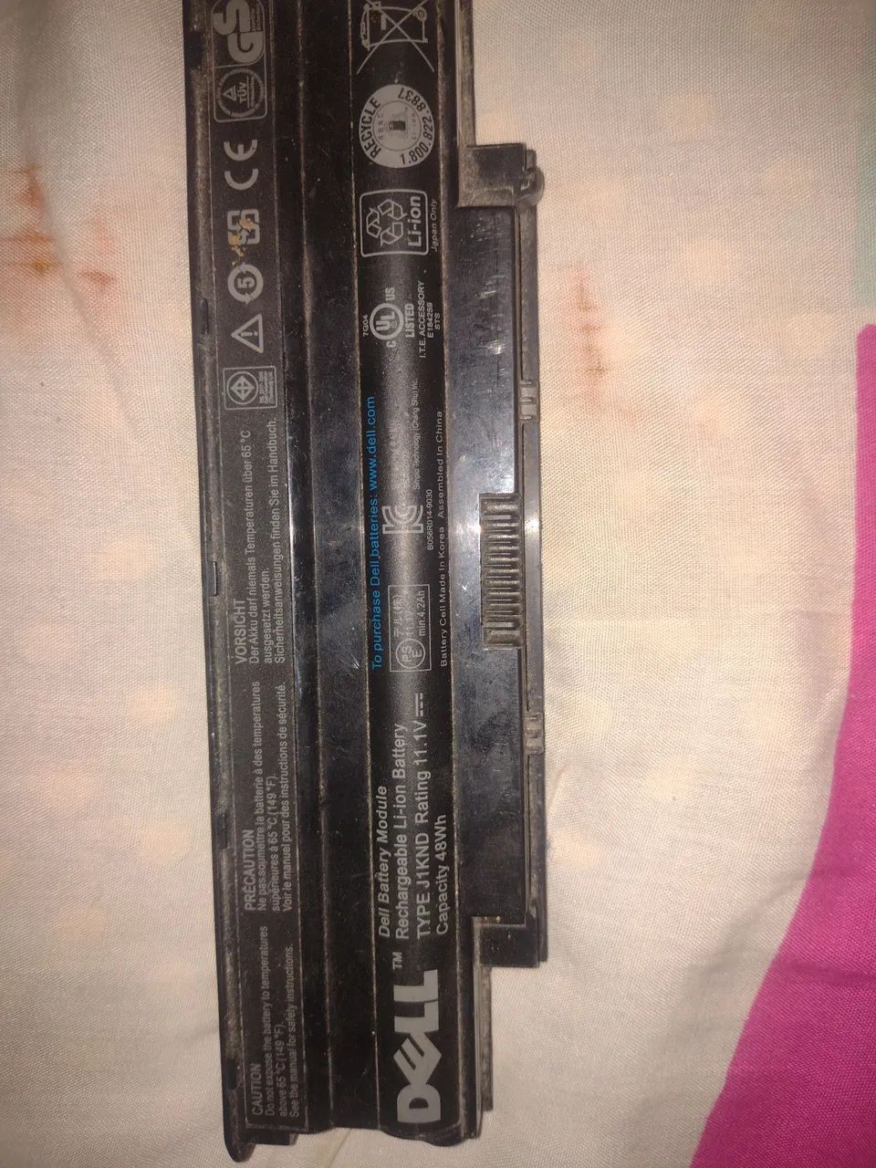 Bateria para notebook D?LL - Type J1KND Rating 11.1V ( para entregas só pelo correio) - Foto 3