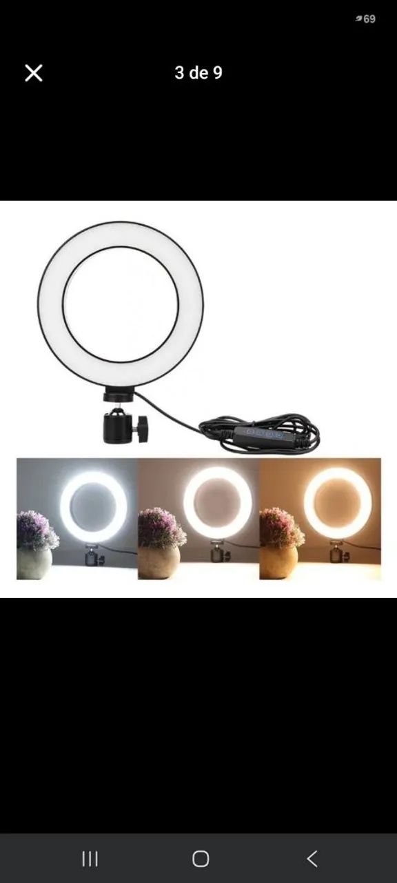 Ring light 6 polegadas 