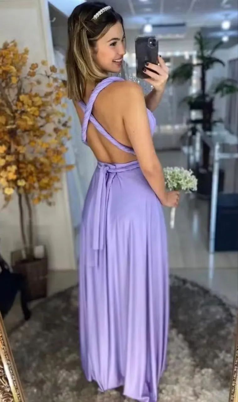 Vestido lavanda várias formas de usar - Foto 2