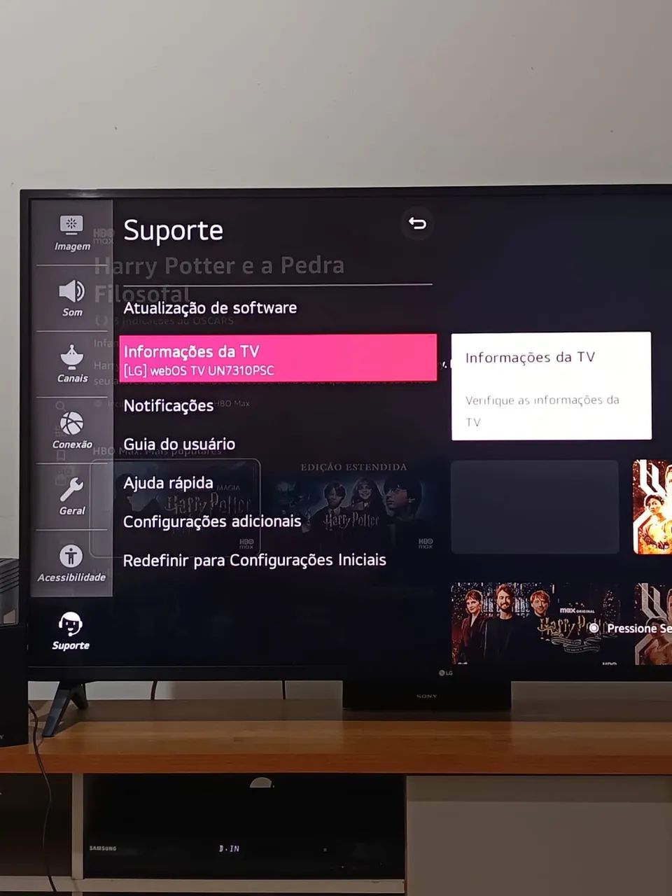 LG tv 4k 55( preciso vender urgente ) - Foto 3