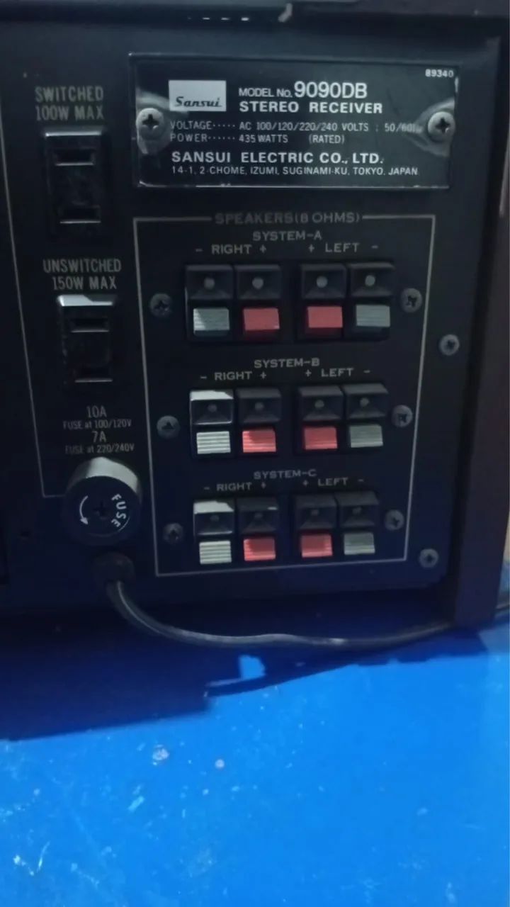 Reciever SANSUI modelo 9090DB, Raridade!