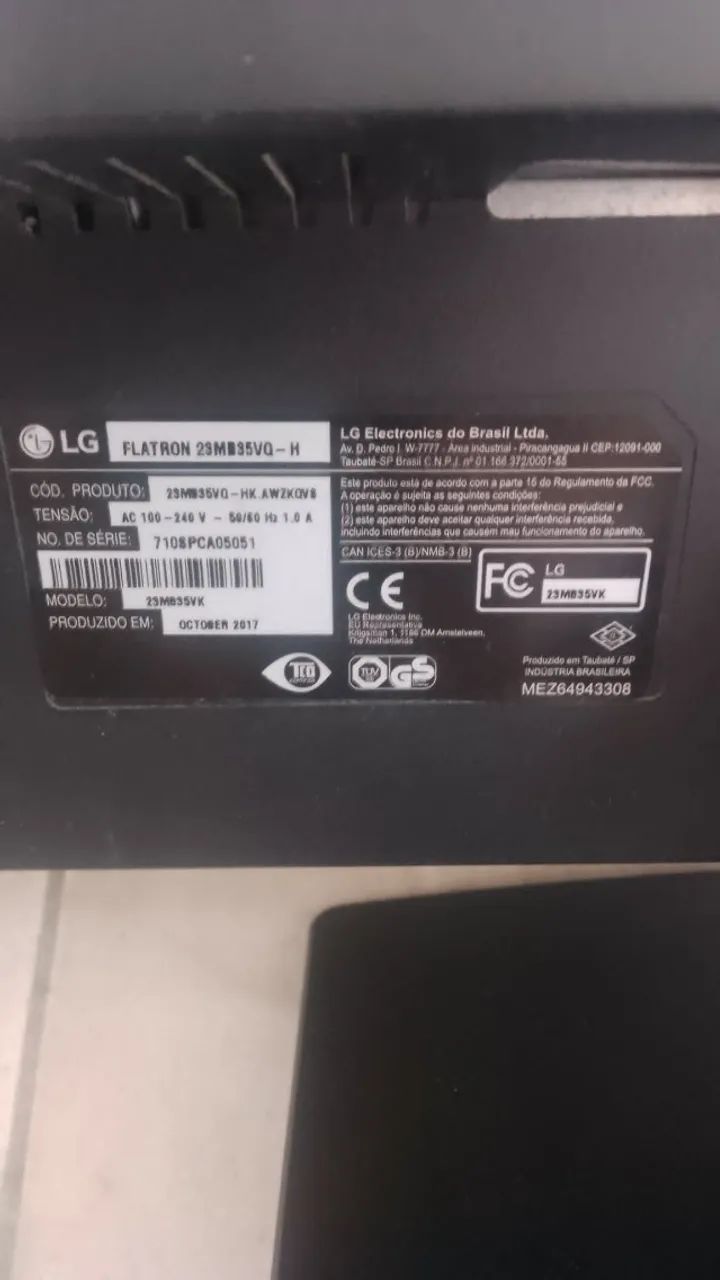 Monitor Lg de 24 Polegadas para retirada de peças - Foto 2