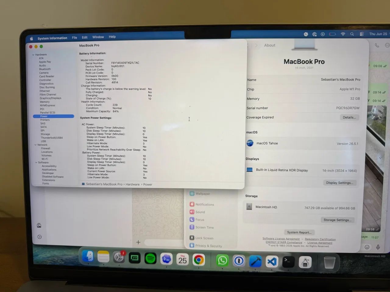 Apple MacBook M1 Pro 32GB RAM 1T SSD 2021 14? - Foto 5