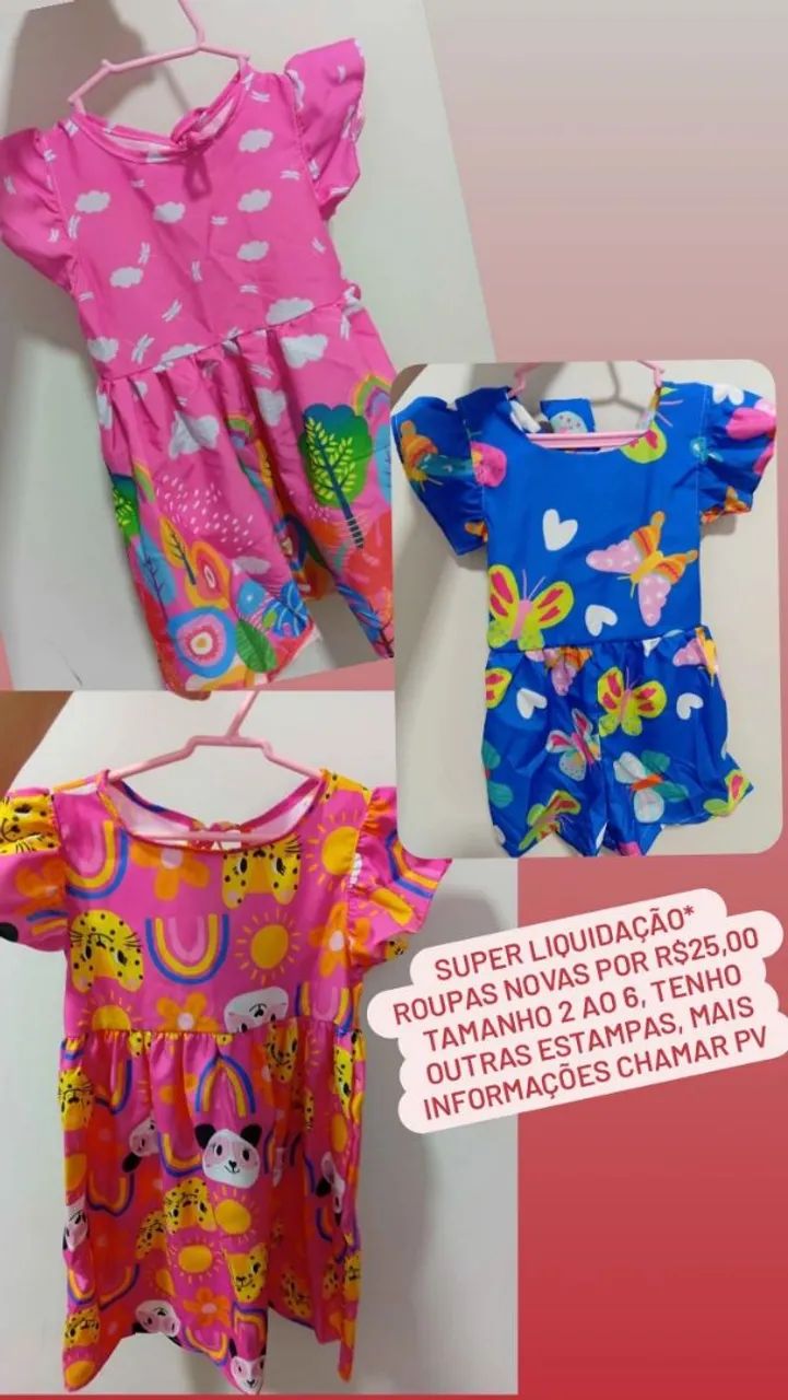 Roupas novas Tam 2,4 e 6 