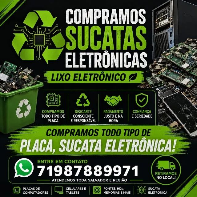 Compramos Sucatas - Lixo Eletrônico