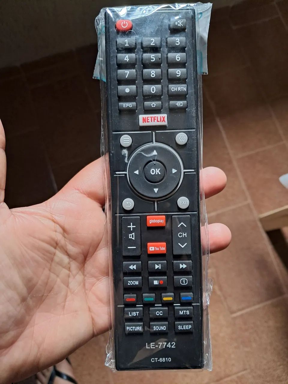 Controle tv smart semp toshiba