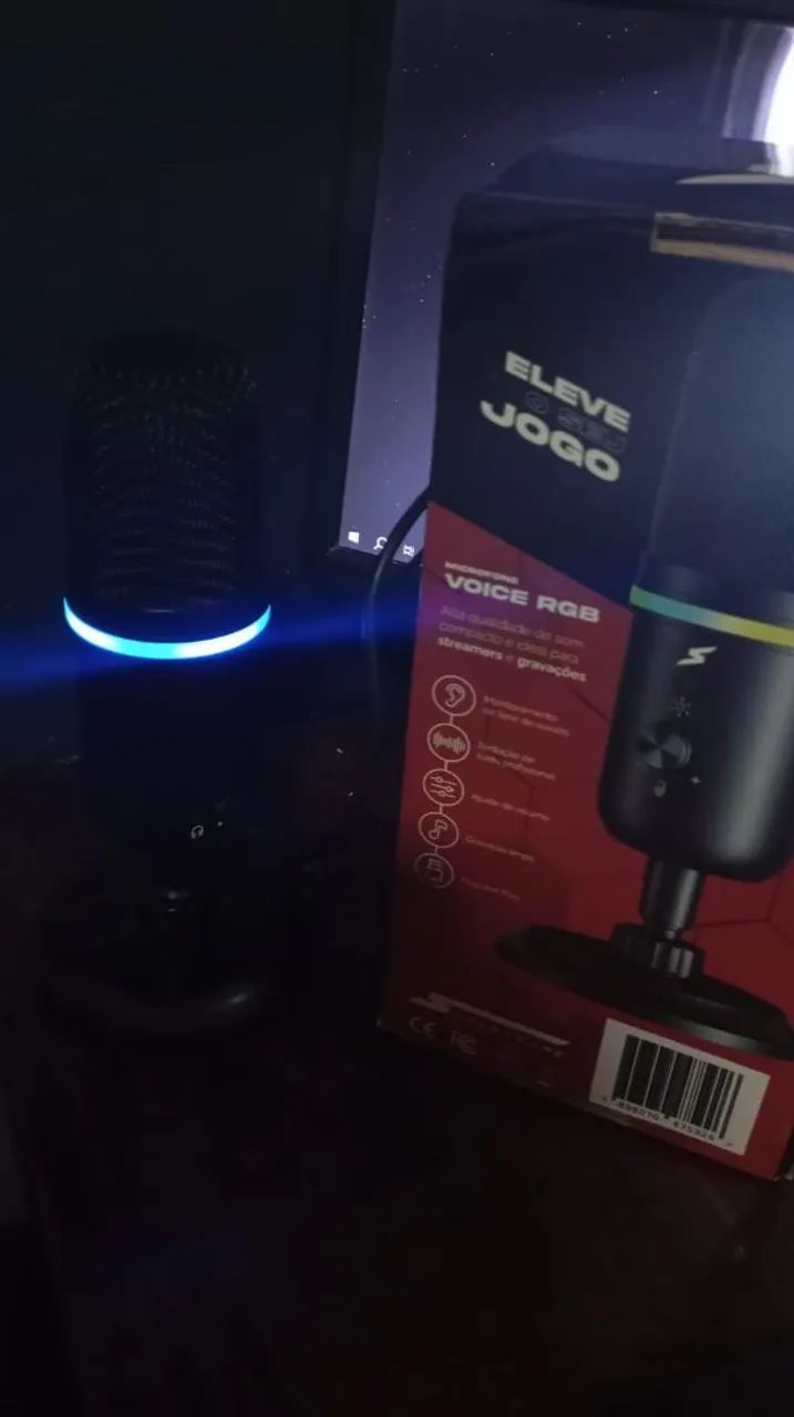 Microfone RGB superframe voice - Foto 5