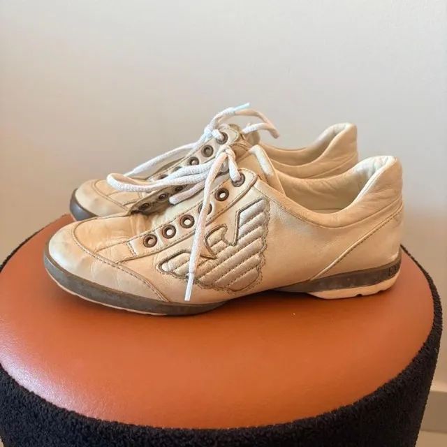 tenis branco giorgio armani