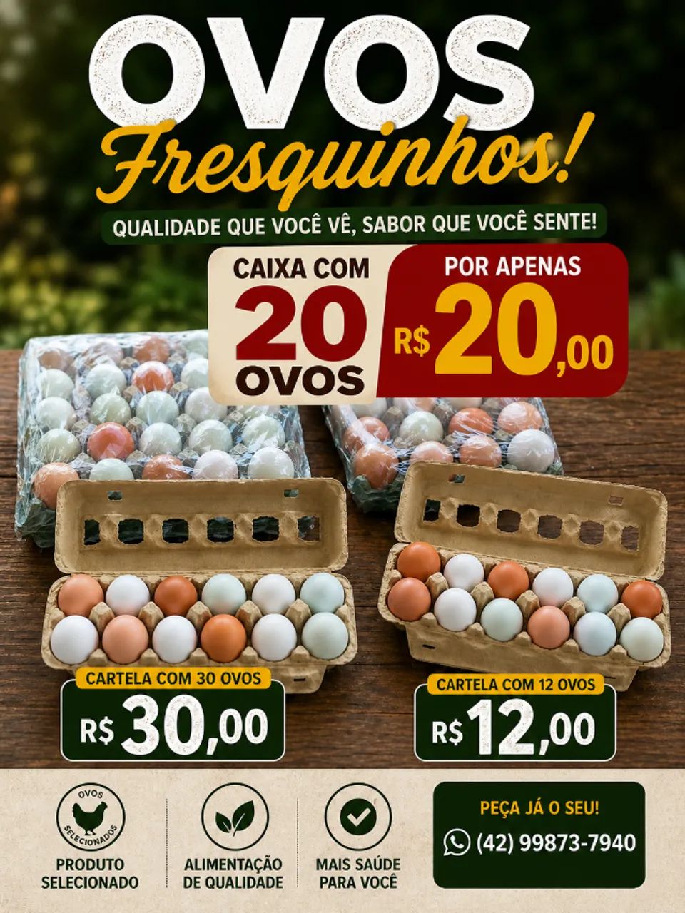 Ovo caipira de alta qualidade  - Foto 4