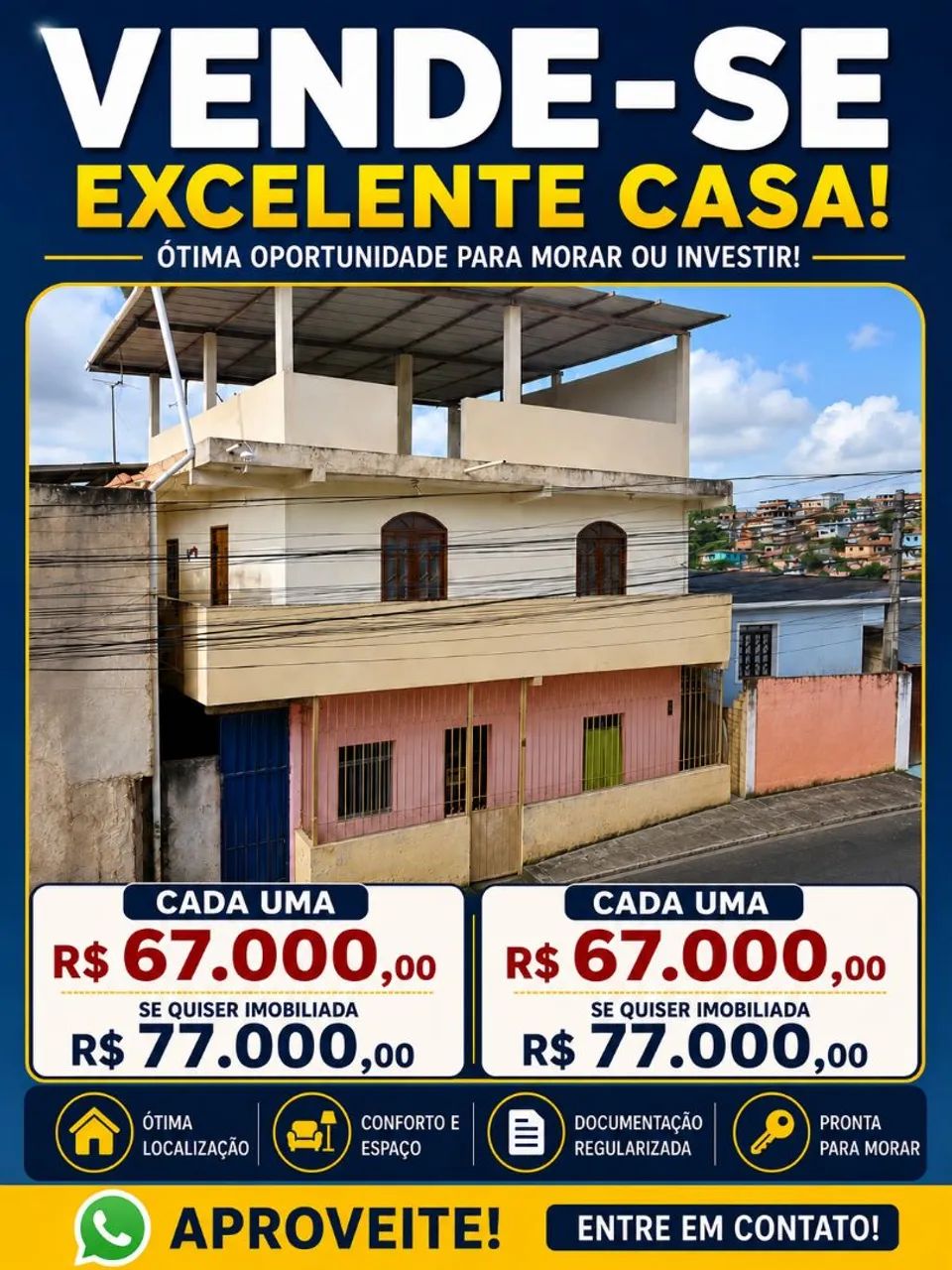 Duas casas a venda em Periperi 