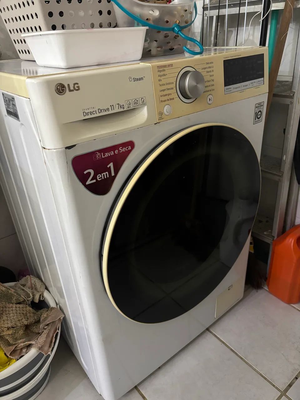 Lava e Seca LG 11kg - com defeito  - Foto 2