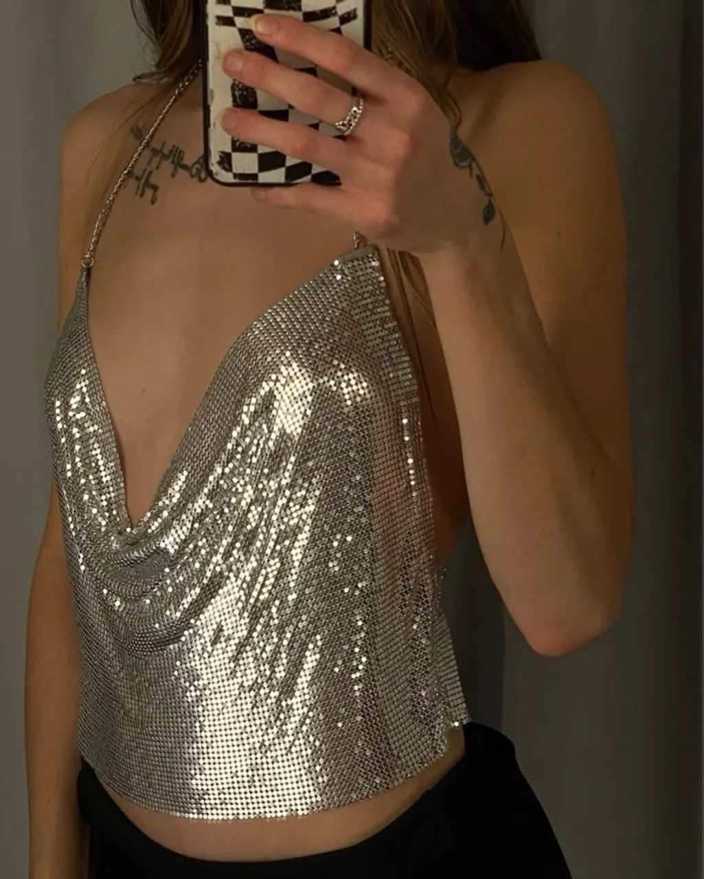 Cropped strass 