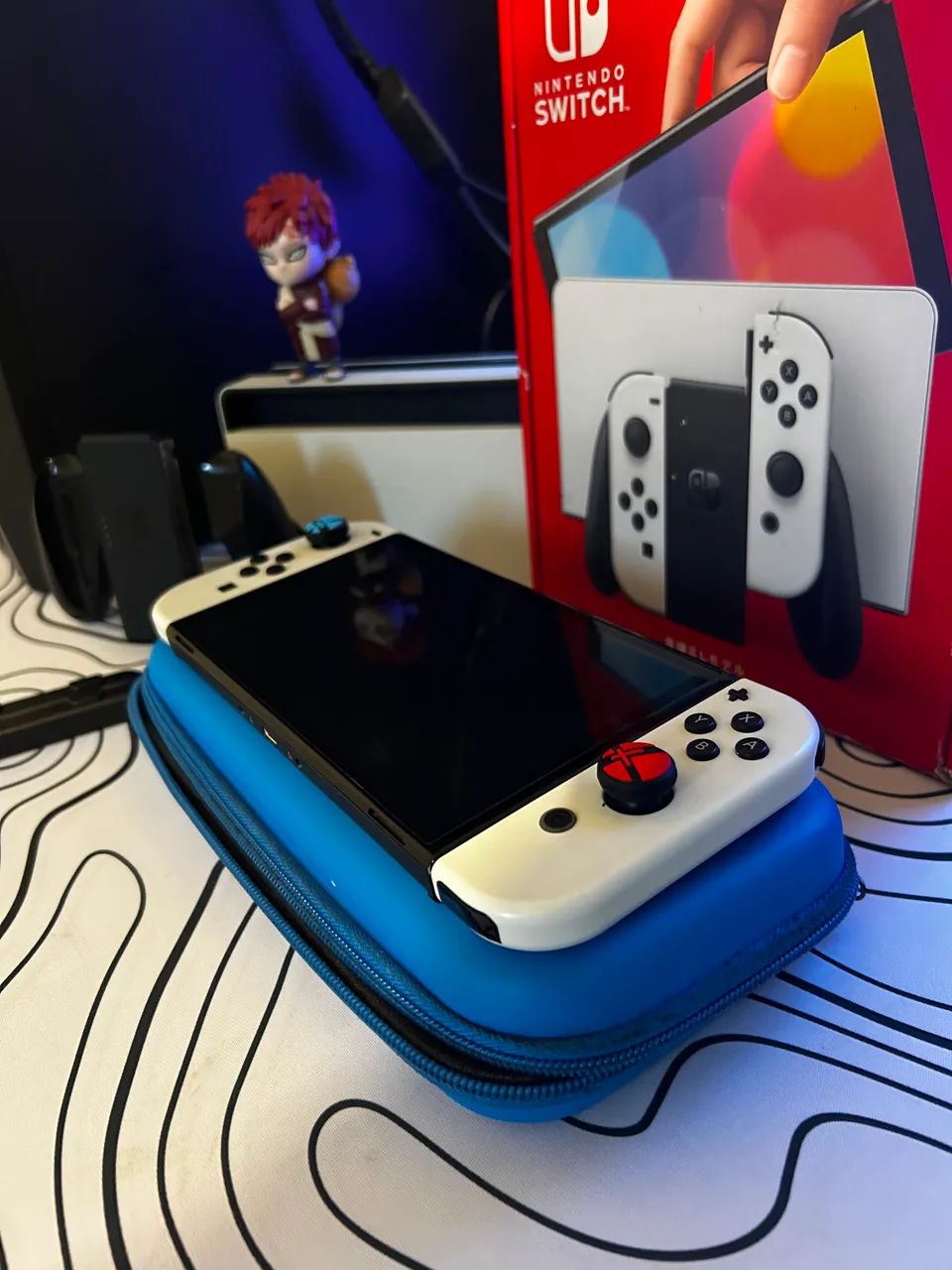 Kit Nintendo Switch OLED Branco 64GB + Acessórios - Foto 2