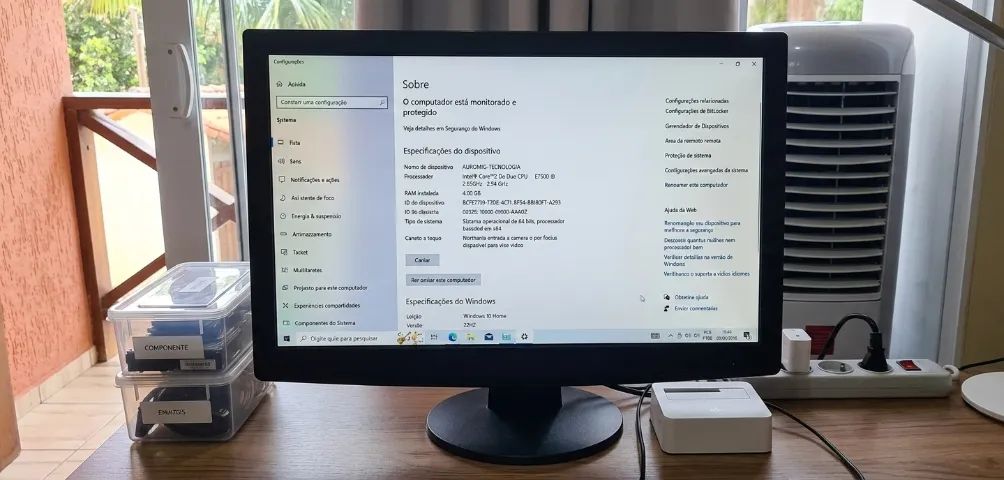 COMPUTADOR DE MESA MEGAWARE INTEL CORE 2 DUO COM 4GB RAM E HD 500GB - ENVIO HOJE OU AMANHÃ - Foto 4