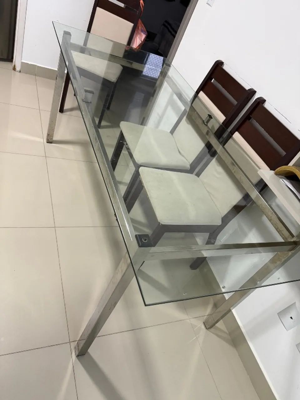 Mesa de vidro 180x80 - Foto 4