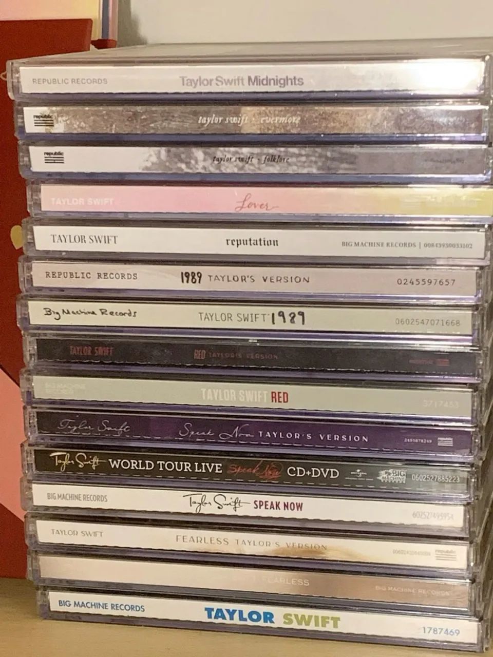 Coleção completa da Taylor Swift de CD