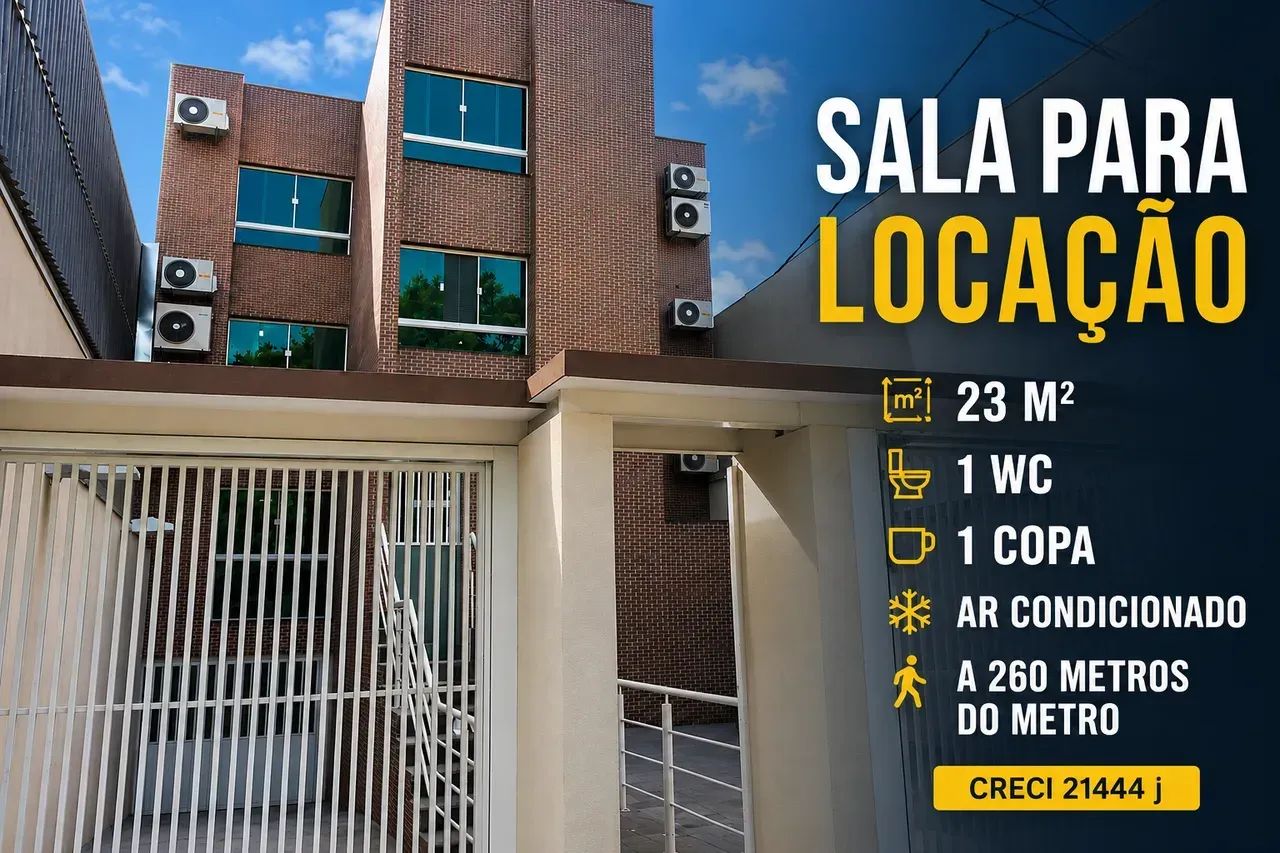 Sala/Conjunto para aluguel com 23m² útil em Tatuapé - São Paulo - SP