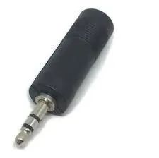 Adaptador de Áudio P10 x P2 Plug conector Conversor - Foto 4