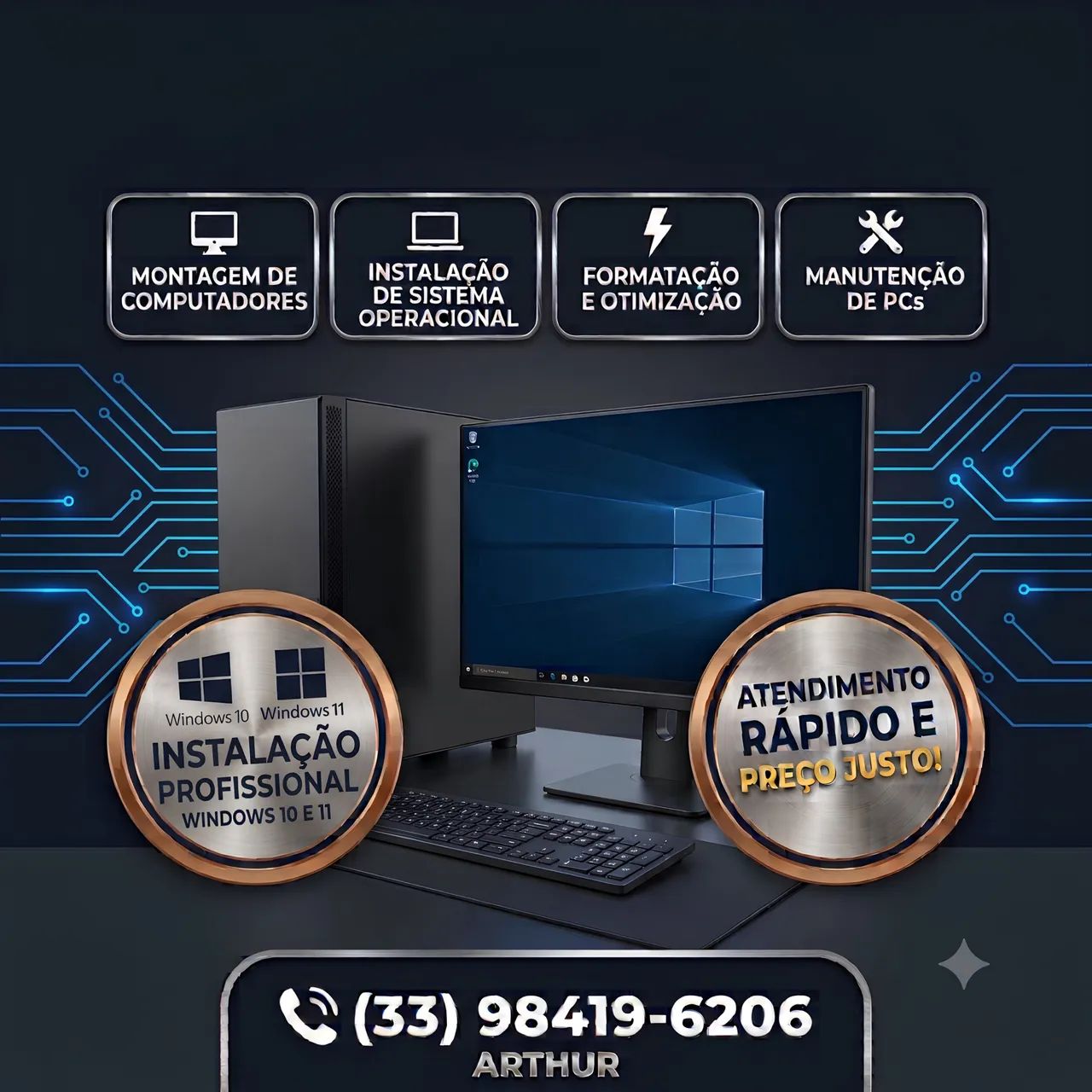 Montagem, Formatação e Manutenção de Computadores