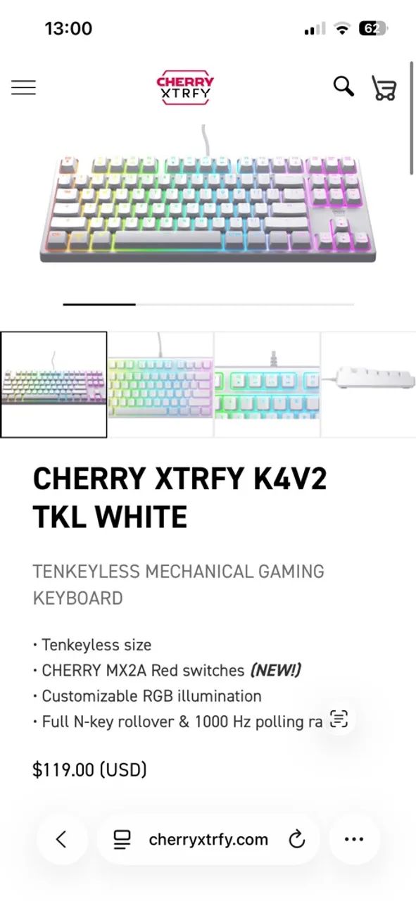 TECLADO GAMER BRANCO - Foto 2