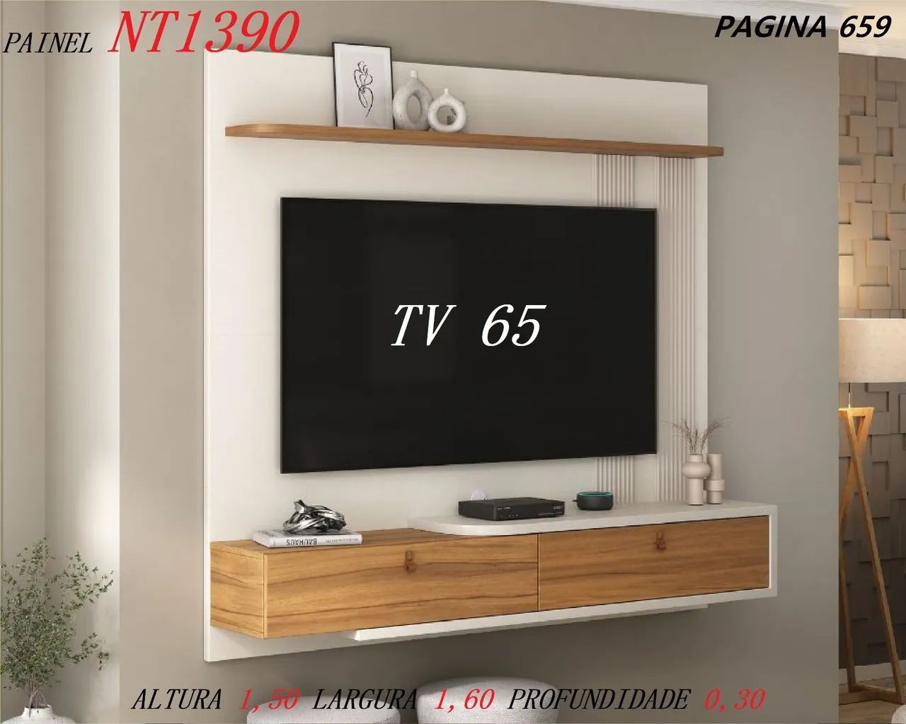 Painel para 65 polegadas 