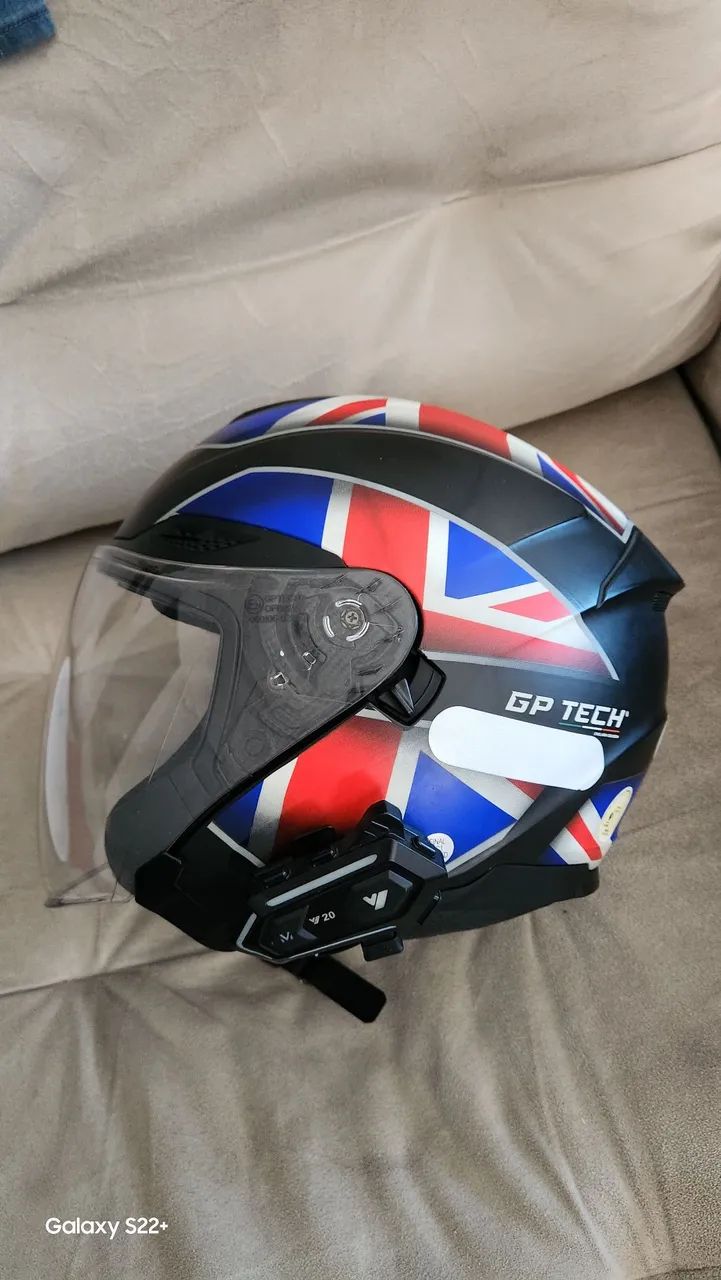 Capacete gptech aberto
