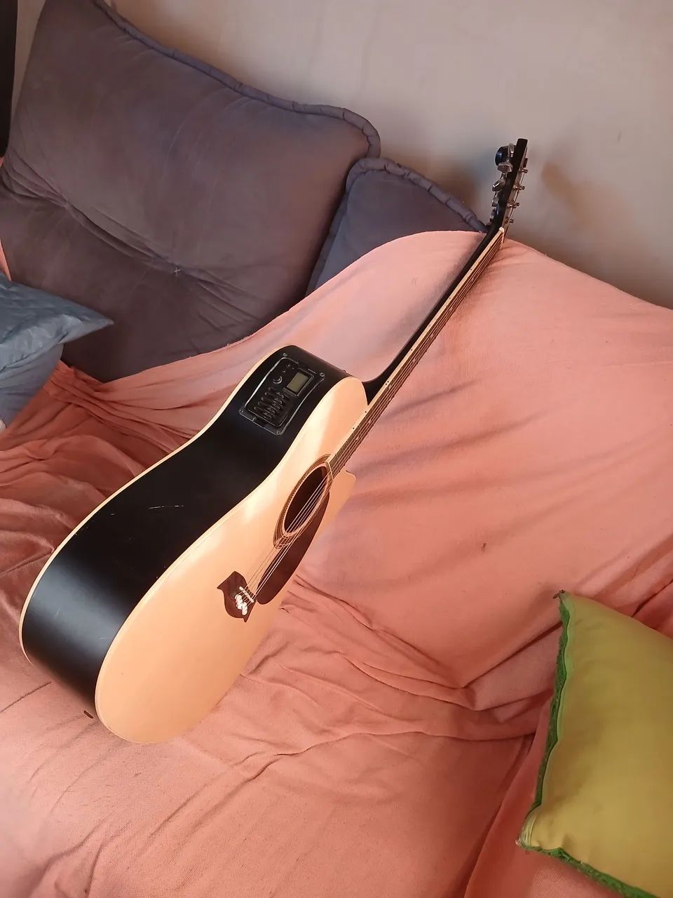 Violao michael eletrico com capa - Foto 2