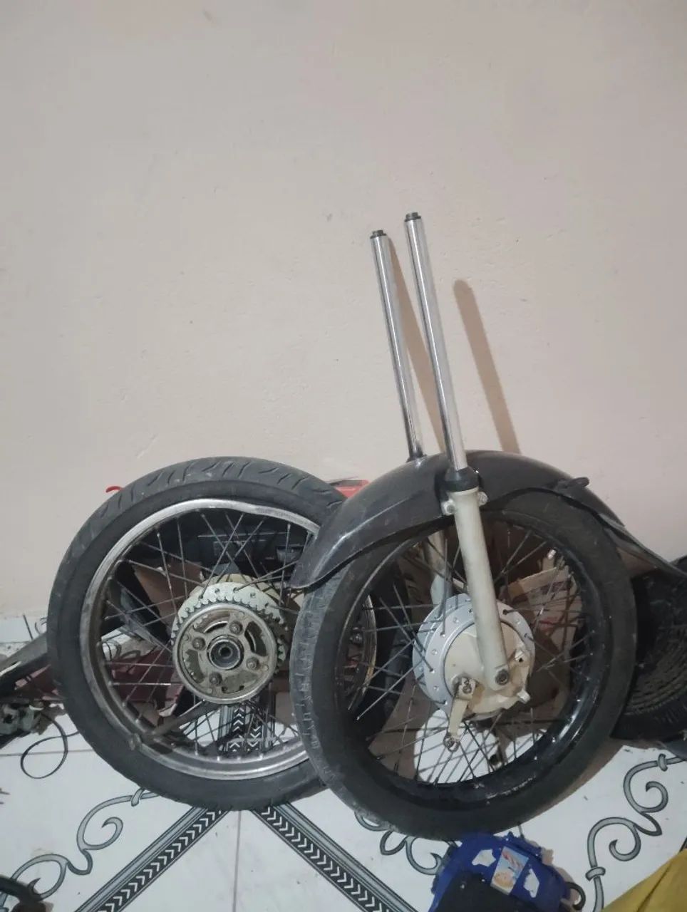 Par de Rodas e bengala da 160 