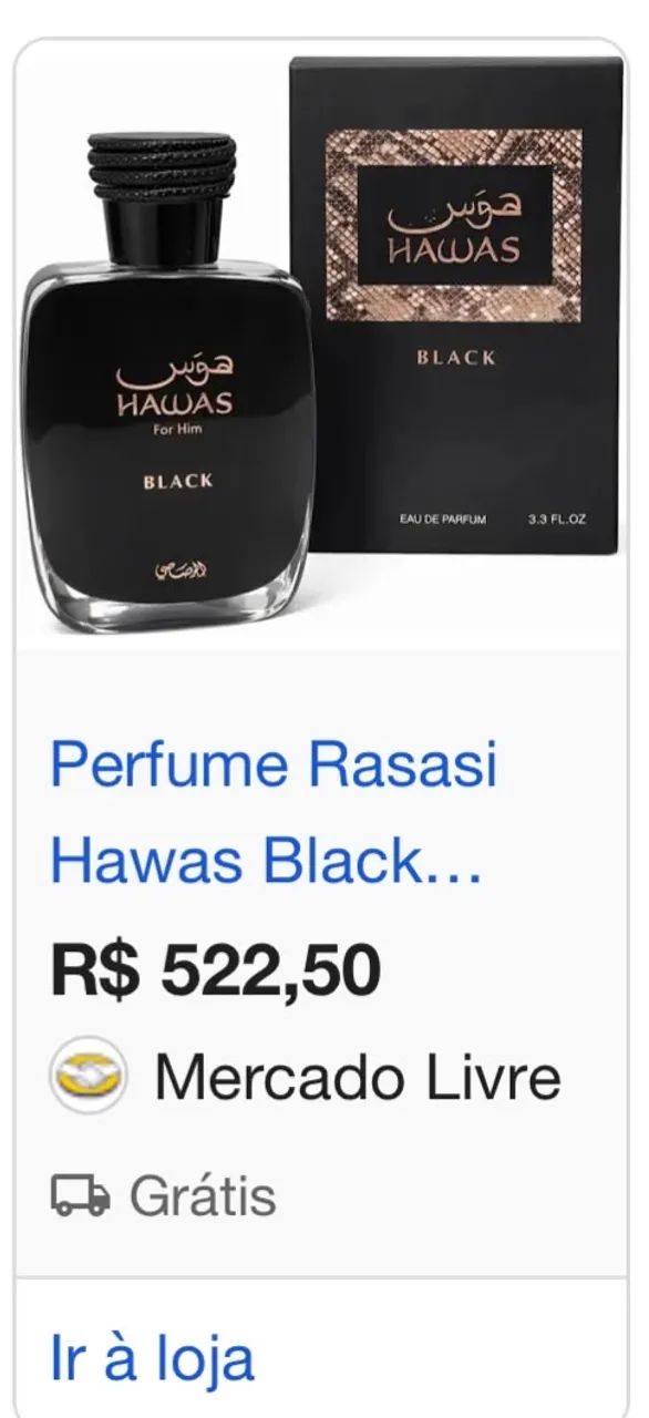 Perfume árabe Hawass black rasasi  - Foto 2