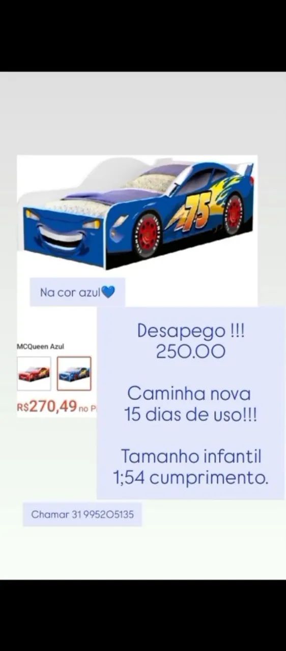 Cama infantil carros 