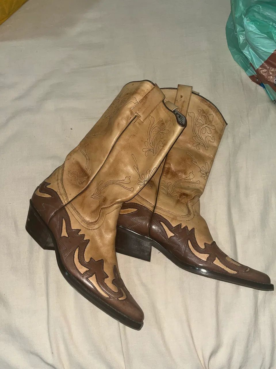 Bota de couro cowboy 36 - Foto 3