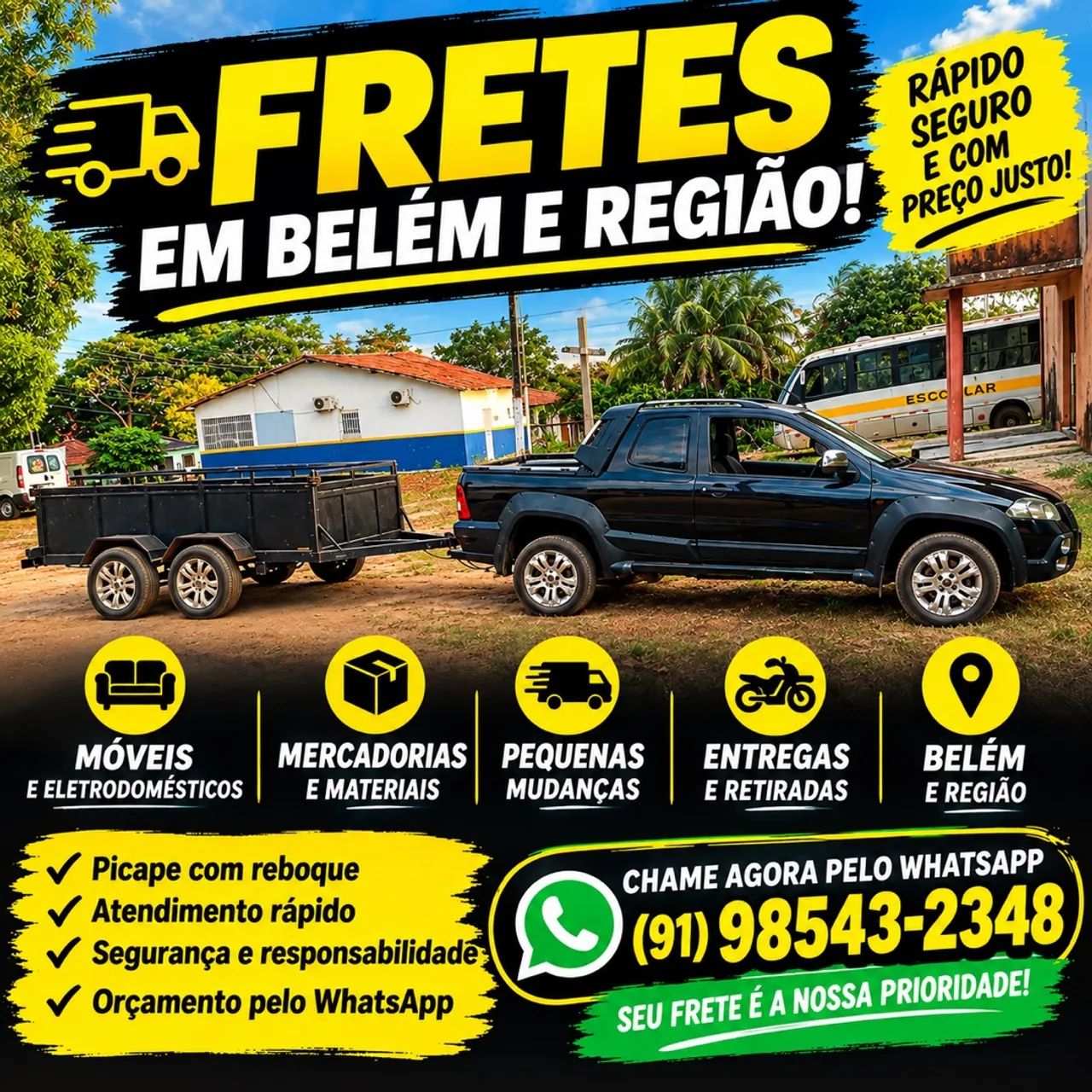 Frete e mudanças 