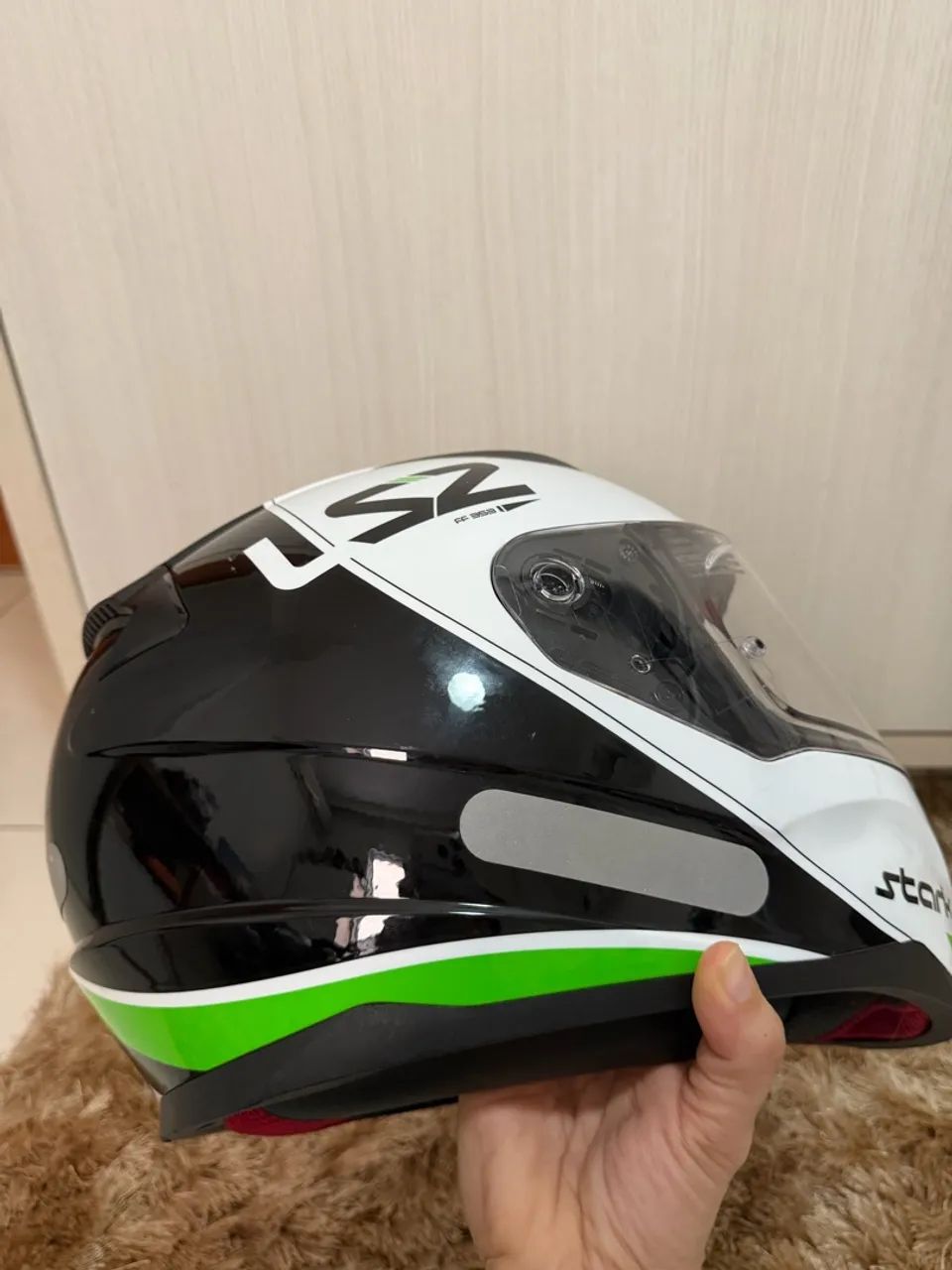 Capacete LS2 Rapid masculino pouquíssimo usado - Foto 3