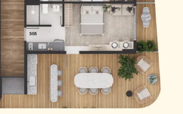 Flat Cabo Branco, com 58,84m², Garden com Piscina Privativa - Foto 2